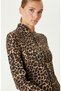 N-Tech Camel Siyah Leopar Detaylı SweaTshirt - 2