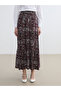 Original Elastic Waist Patterned Skirt - 2