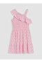 Two Mt Shop Quality One-Shoulder Patterned Ruffle Girl's Dress - 5