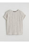 Original Oval Collar Textured Blouse - 6