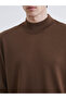 Esvab • Modern & Distinctive Half Fisherman Roba Collar Wool Blend Men's Knitwear Sweater - 4