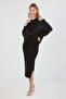 Basic Shirt Detailed Slit Dress