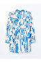 Trendlucky Women's Shirt Tunic with a Distinctive Collar Pattern - 6