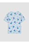 Lcw Kids Blue Stitch Printed Girls' Shorts Pajama Set - 5