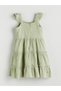 Alita City Lcw Kids Green Floral Girl's Dress with a Difference - 3