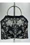 Varia |   Satin Fabric Silver Metal Handle Women's Handbag Evening Dress Bag - 3