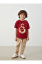 Trendlucky Galatasaray Printed Boys' T-Shirt with Difference - 2