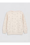 Two Mt Shop Quality Lcw Kids Ecru 3 Thread Floral Standard & Regular Girls' Sweatshirt - 3