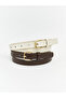 Original Women's Leather Look Belt 2-Pack