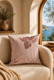 Double Sided Printed Mirror Flower Patterned 3-Piece Combination Suede Throw Pillow Case - 7