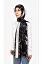 Chain Patterned Shawl - Black - 5