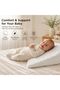 15° Slope Baby Pillow with Removable Cover - White - 2