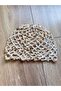 Sequin Mesh Knitted Bandana – Cream / Off-White Color Stylish Bohemian Summer Beanie - 4