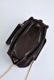 Zippered Knitted Shoulder Bag with Chain Strap - 4