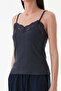 Wrapped Fabric Lace Strap Bodysuit - 7