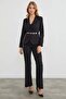Basic Double-Breasted Collar Slim Fit Jacket - 2