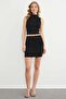 Elastic Waist Stone Glitter Mini Skirt - 3