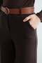 Arched Herringbone Palazzo Pants - 8