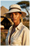Unisex Wide Brim Mesh Foldable Safari Sun Hat Adjustable Drawstring Camping and Fishing Hat - 5