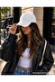 Plain Basic White Baseball Cap Unisex Adjustable Cap