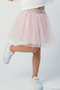 Girl's Tutu Skirt Snowflake Polka Dot Patterned 5-9 Years, Pink - 2