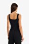 Slim Fit Slim Fit Basic Plain Crew Neck Ribbed Camisole Athlete E5540Ax25Sm - 5