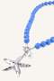 Women's Sea-Themed Blue Bead Necklace H6987Axns - 2