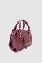 Vorla Zipper and Tassel Detailed Mini Crossbody Bag Burgundy - 2