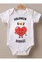 Hala Yazılı Baby Bodysuit, Halam Themed Funny Design Baby Bodysuit, 100% Cotton, Gift - 4