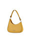 Yellow Leather Women's Shoulder Bag - 3