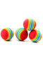 3.5CM 10 PCS 10pcs Colorful Pet Cat Kitten Soft Foam Rainbow Play Balls Funny Activity Toys - 5