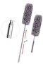140 cm Telescopic Extendable Microfiber Soft Head Gray Dusting Brush with Tassel - 7