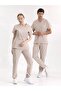 Cream Color Jogger Leg Luxury Lycra Uniform Sets High Quality Lycra Scrubs - 5