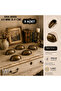 Metal Dish Handle Stone Mussel Handle Modern Retro Rustic Cabinet Drawer Dresser Handle 64 mm Double Hole - 2
