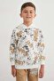 Printed Hooded 2-Piece Boys' Tracksuit Set - 2