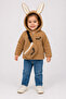 Kareluxe Brown Children's Cardigan with Plush Accessories - Unisex 1-5 Years - 5