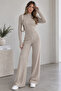 Women's Cropped Finger-Loop Knit Set
