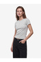 Slim Fit Short Sleeve Crew Neck Cotton Ribbed Basic T-Shirt - 2
