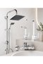 Eskaya 4-Piece Robot Shower Set Heavy-Duty Square Bathroom Sink Kitchen Faucet Set of 4 with Warranty