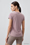 Dusty Rose Basic Short Sleeve Standard Fit O Neck Women's T-Shirt - 97144 - 5