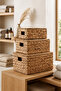 Wicker Sturdy Basket Set 3-Piece/ Organizer