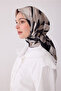 وشاح حرير تويل 100% بنمط بيج أوبجي 4300 - 85 - 2