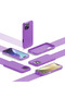 iPhone 16 Pro Silicone Case, with microfiber, thin, protective, raised edges, light purple - 6