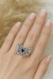 Spiderweb Gothic Ring with Black Heart in the Center – Dark Symbol of Love, Power, and Mystery
