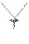 Unisex Necklace with Dragon and Sword Figure – with 60 cm Chain, Symbol of Strength and Courage
