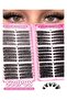530pcs Cluster Fake Eyelashes Set, 30D-100D Synthetic Mink Lashes, 0.07mm Curl, 9-16mm, Reusable ... - 7