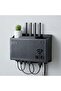 Wall Mounted Wi-Fi Modem Storage Box Cable Organizer Router Shelf Organizer Black - 2