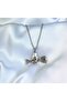 Archer Arrow Holding Hand Silver Necklace