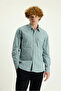 Long Sleeve Slim Fit Slim Fit Cotton Sports Shirt - 3