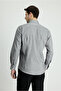 Long Sleeve Slim Fit Slim Fit Oxford Cotton Button Collar Shirt - 3
